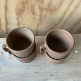 Selency stoneware cups x Monoprix Croisé Laroche