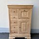 Small raw wood secretary