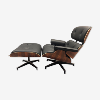 Eames lounge chaise and ottoman