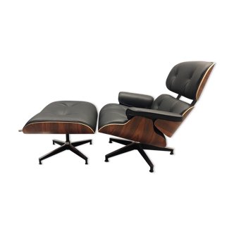 Eames lounge chaise and ottoman