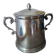 Silver metal ice bucket
