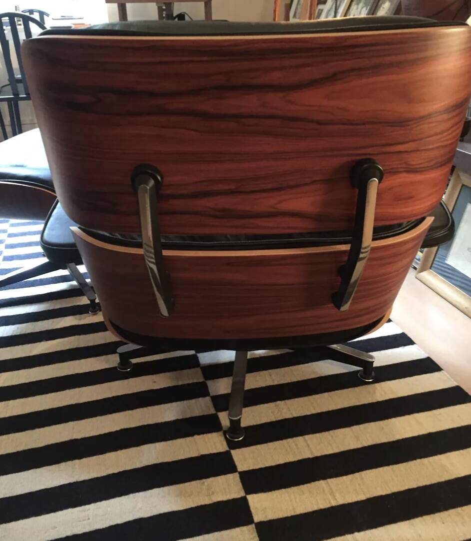 Eames armchair and ottoman