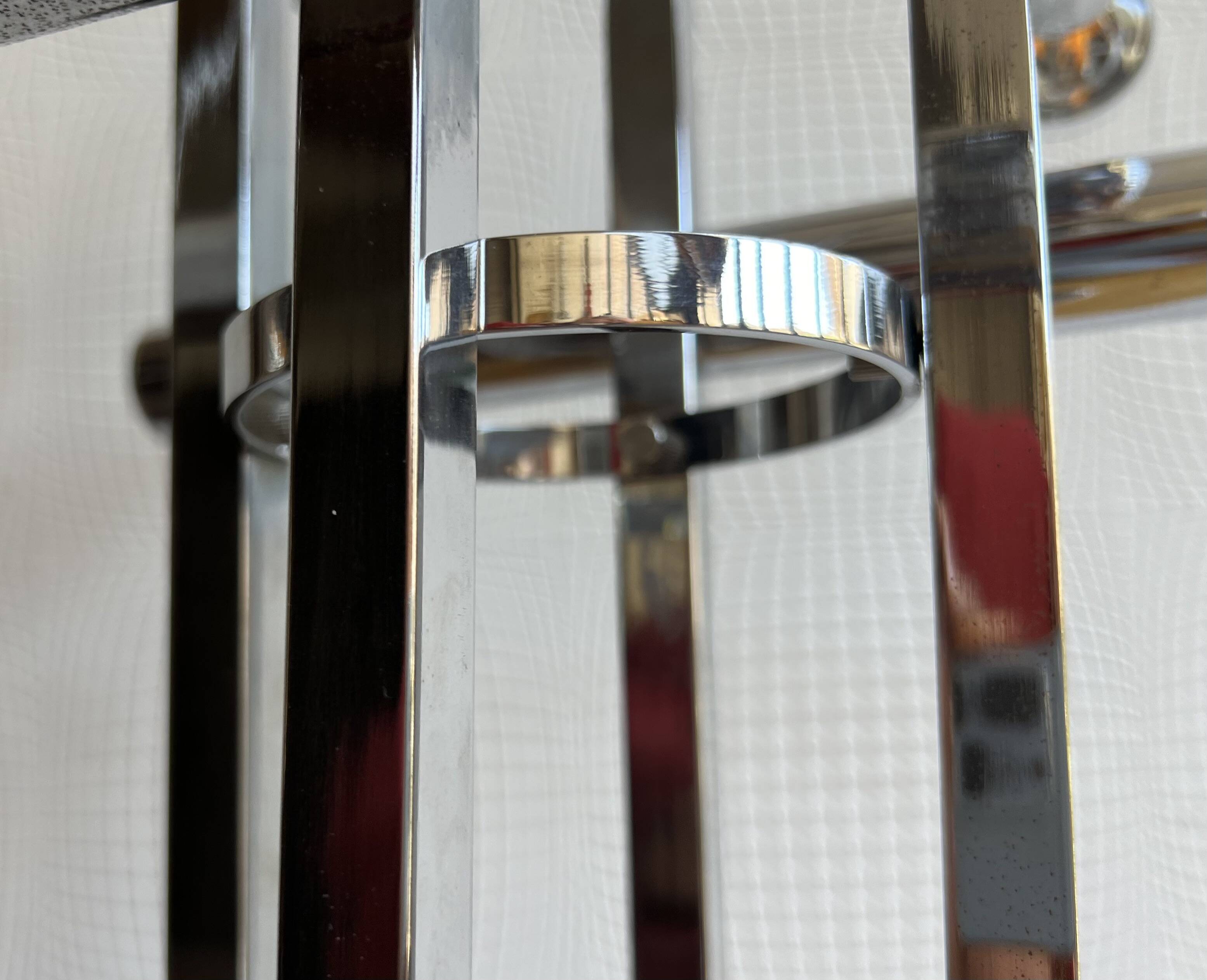 Large 70' Italian chrome table lamp by Stilux Milano