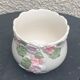 Pot cover in slurry floral pattern purple and pink