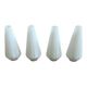 Set of 4 antique white glass tulips for wall lamp chandelier.