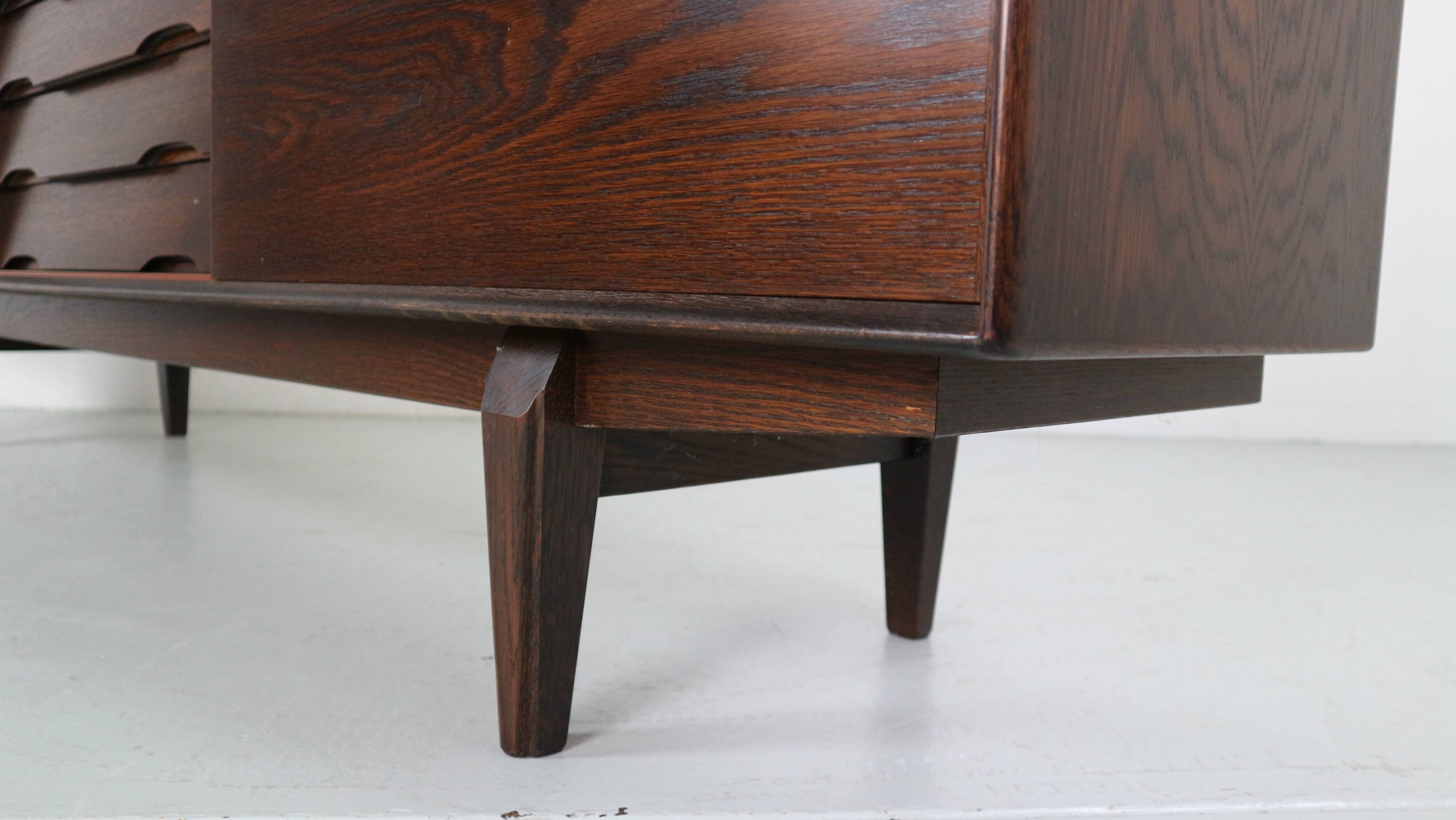 Skovby Møbelfabrik Darkened Oak Sideboard "Model 65", 1960 Denmark
