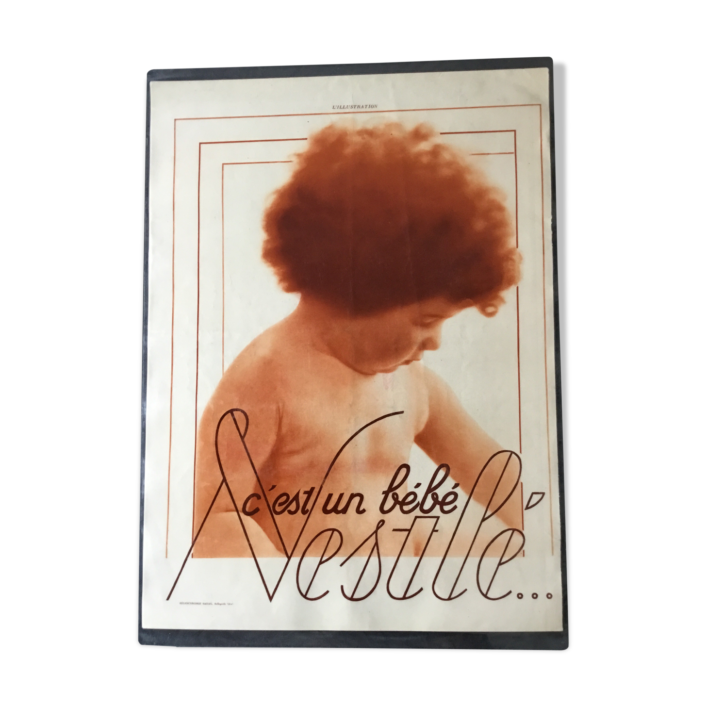 Authentic plastic advertising poster a3 nestle