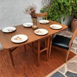 Scandinavian folding teak table