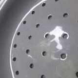 White porcelain drainer and dish