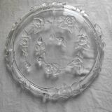 Plat à gâteau en verre