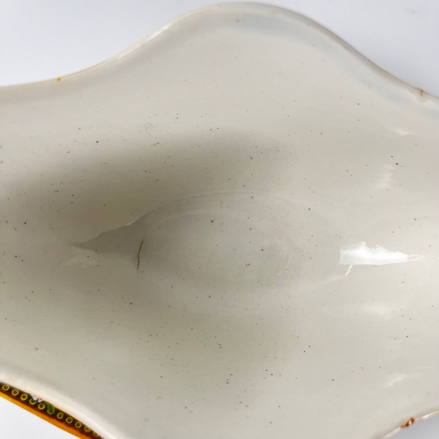 "Yvonne" ironstone sauceboat, Orchies, early 20th century