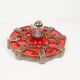 Vintage 1970s ceramic 'Fat Lava' style wall light by Hustadt Leuchten