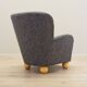Grey armchair, Scandinavian design, production: Denmark