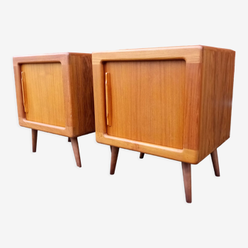 a pair danish bedside tables in teak from Dyrlund