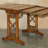 Transformable library table by Boeckh Brothers, circa 1910, restored.