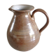 Pitcher ball in varnished beige cermic 60/70 years