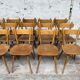 Set of 26 vintage Scandinavian design bistro chairs from 1960