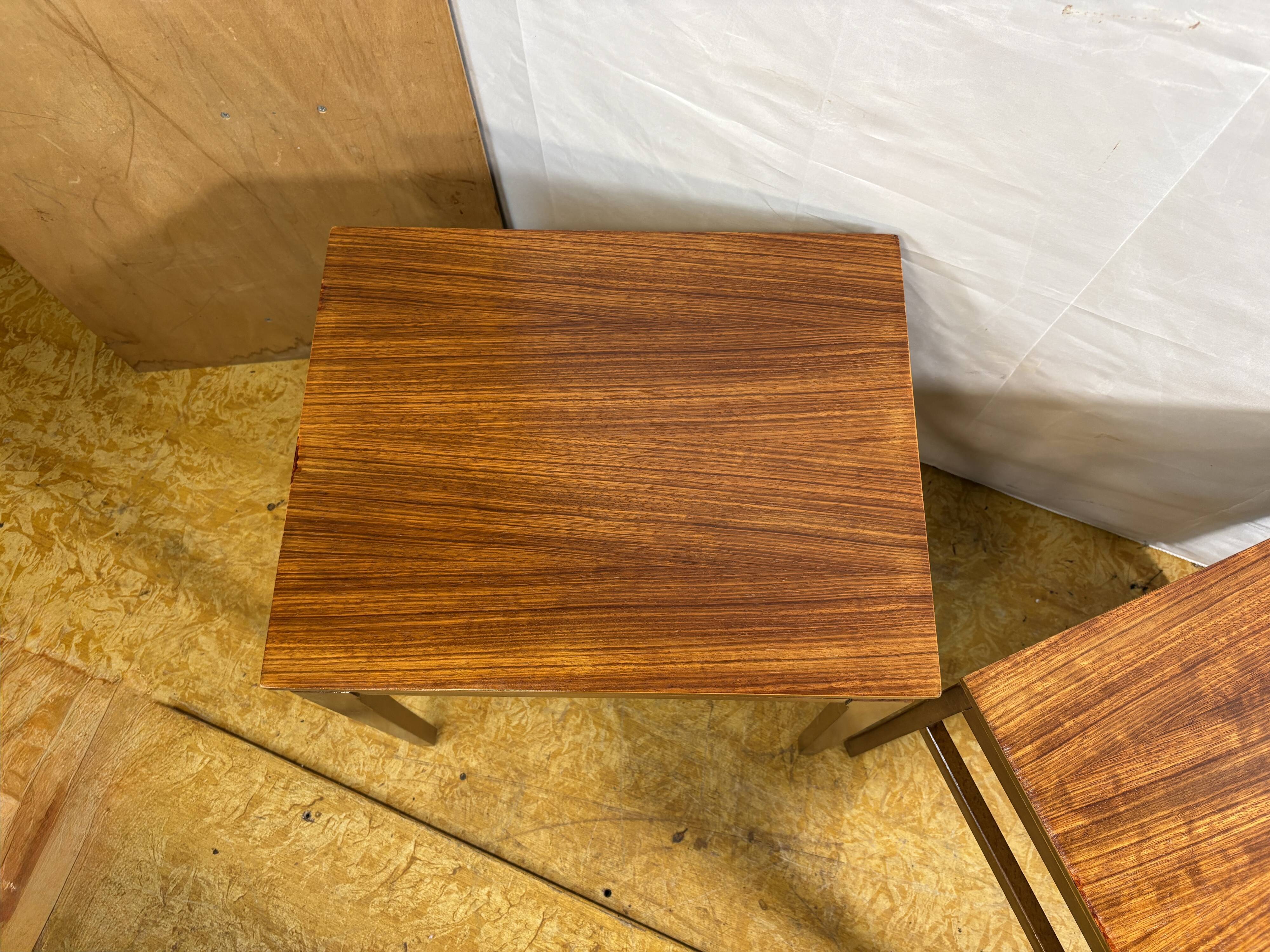 Mid Century Retro Vintage Teak Pair of Side Tables / Lamp Tables / Bedside