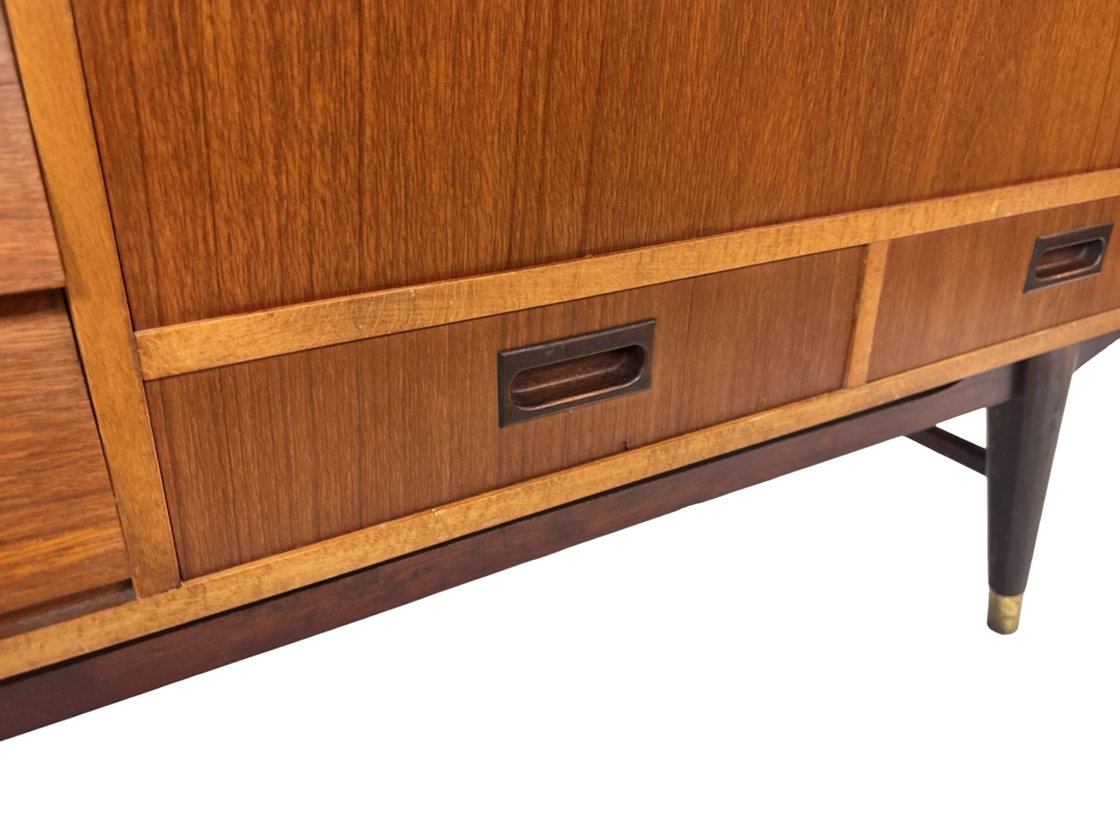 Vintage Wall Unit Bookcase Sweden Teak Design