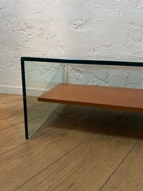 Glass coffee table
