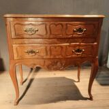 Louis XV style solid oak chest of drawers