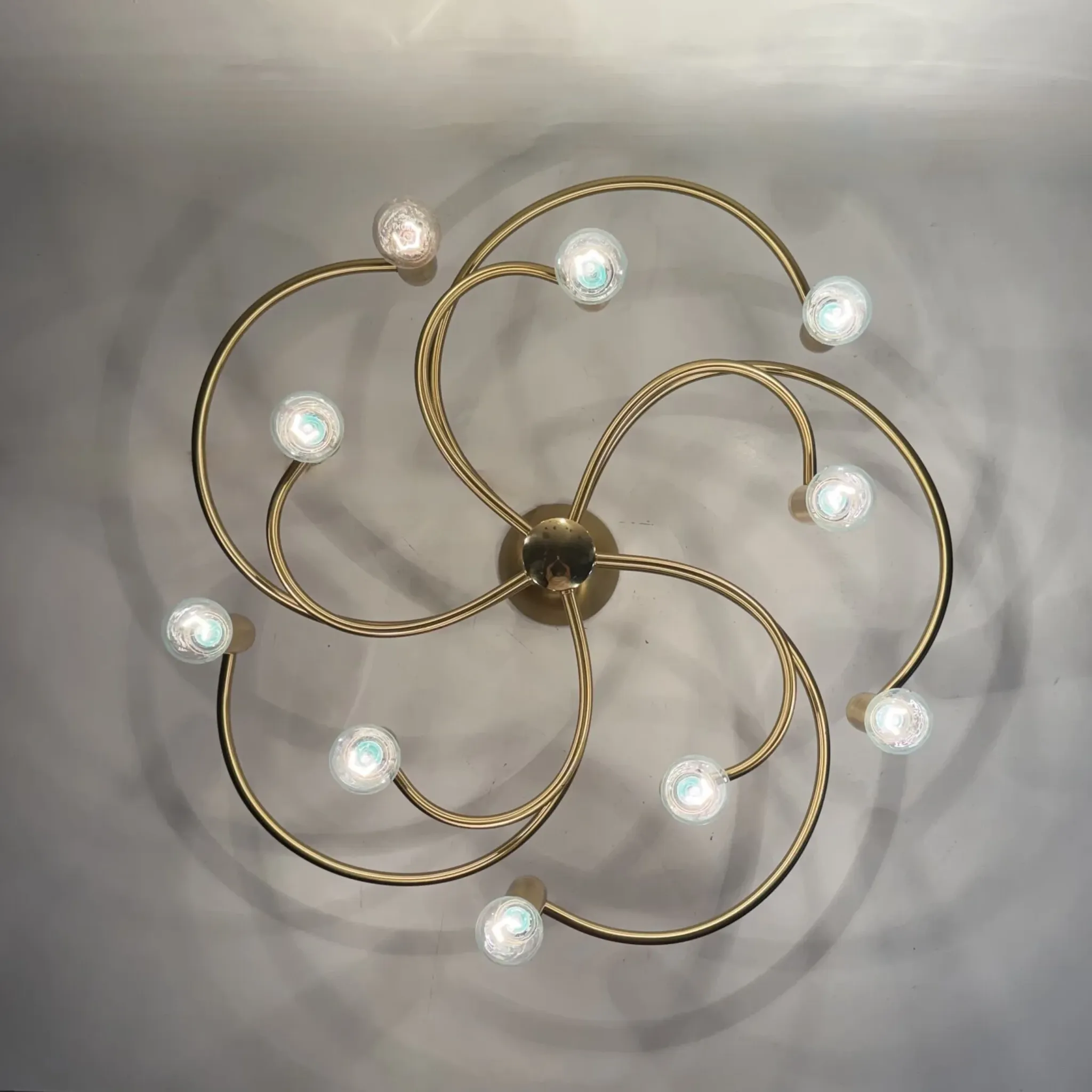 Vintage Hufnagel Leuchten ceiling light, 1970s