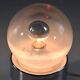 Vintage ball chrome table lamp with red light switch, 1960-1970