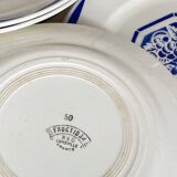 6 Luneville earthenware dinner plates