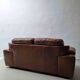 Brown buffalo leather sofa 193 cm