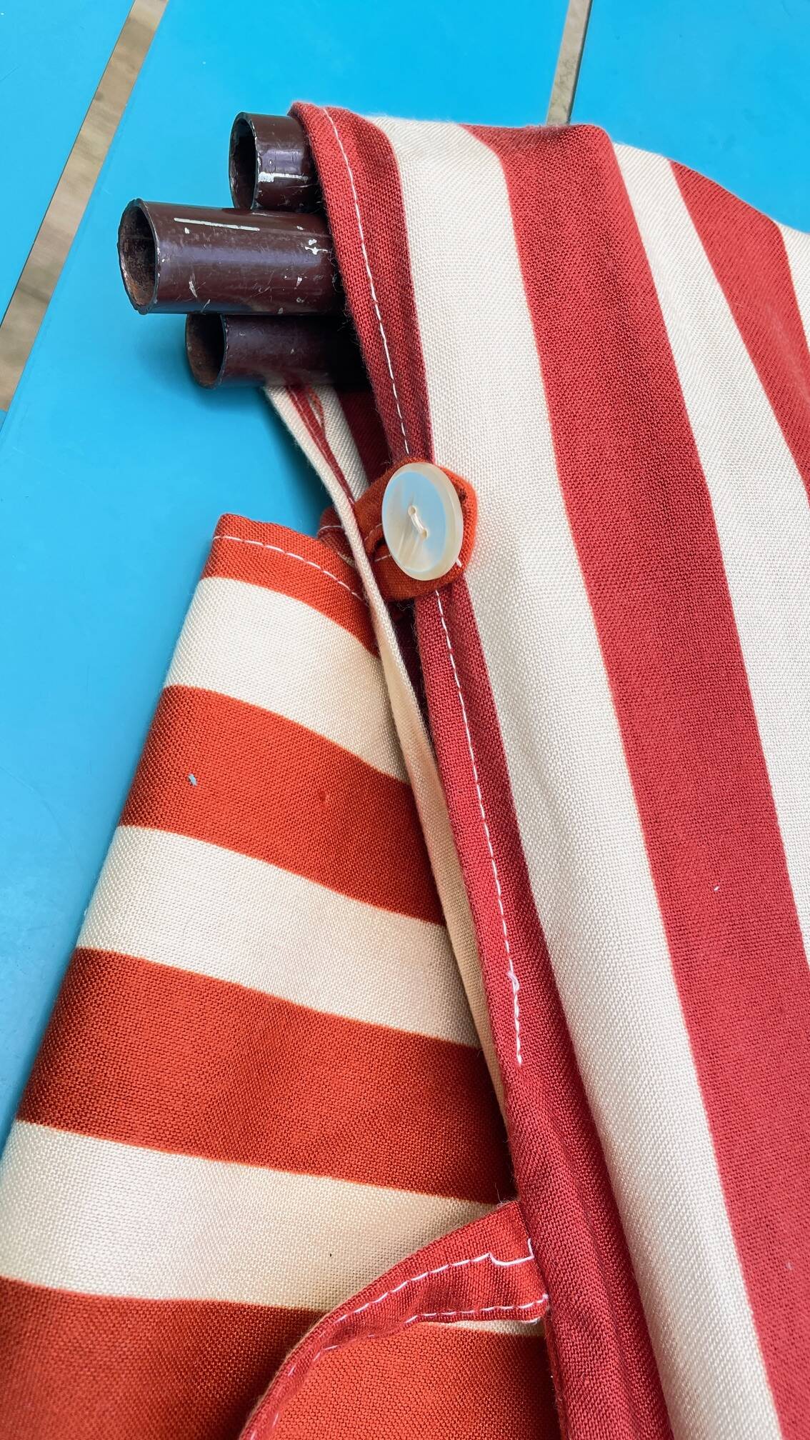 Vintage portable and removable deckchair