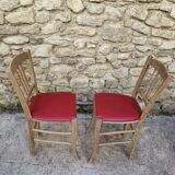 Pair of 1940s bistro chairs