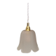 Vintage tulip pendant in frosted glass in the shape of a flower