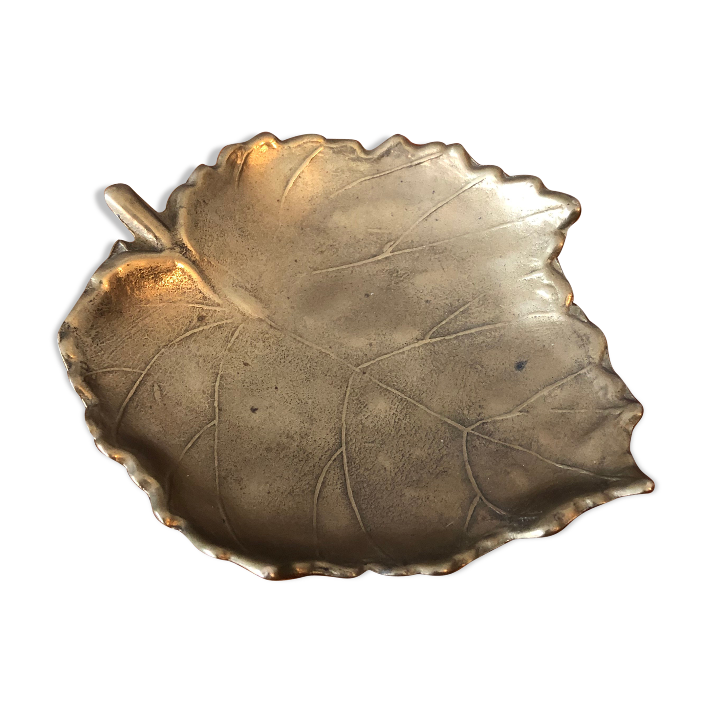 Old brass trinket bowl