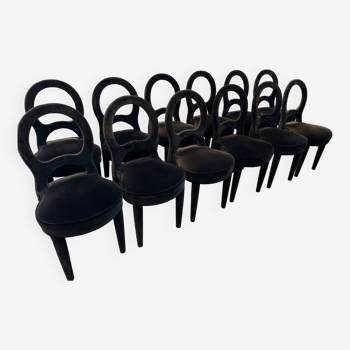 12 chaises Promemoria modèle Bilou Bilou