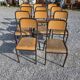 11 school chairs from the 70s