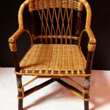 Fauteuil rotin enfant