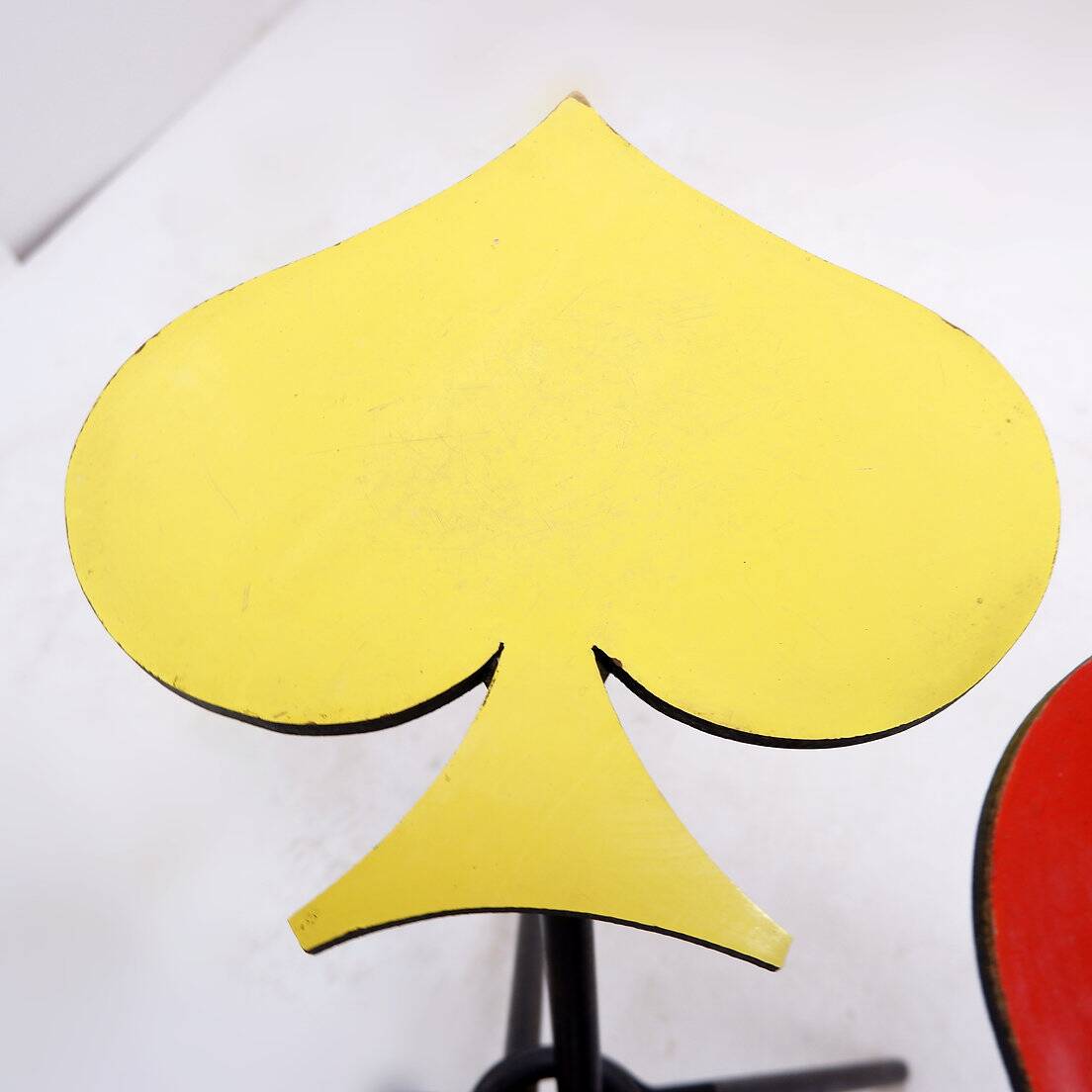 Clubs, spades, hearts, diamonds plant holder - Italy 1960s