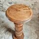 Antique elm side table – French column circa 1900 – Plant stand