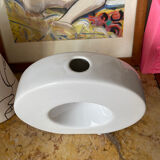 Round vintage ceramic vase