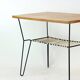 Coffee Table With Metal Base, Czechoslovakia 1960s