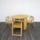 Set Tavolo E Sedie Richiudibile Design Scandinavo Anni 80 Modernariato
