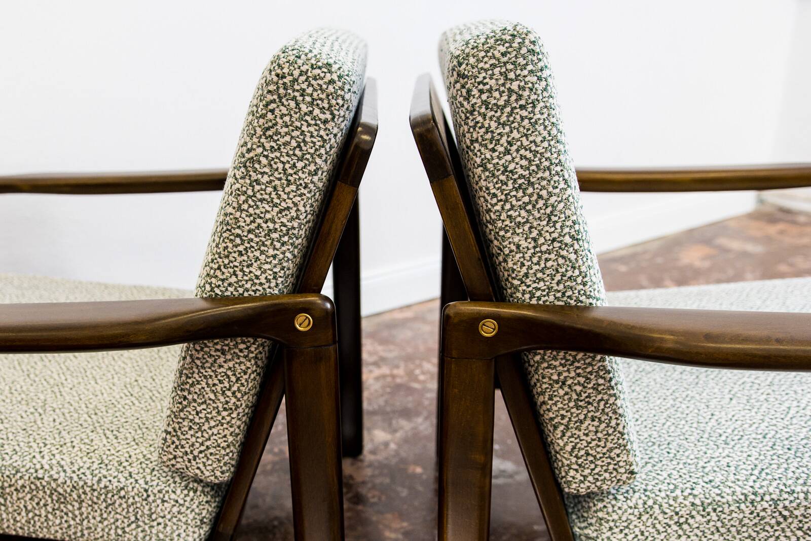 Mid Century Armchairs By Zenon Bączyk, 1960's, Set Of 2