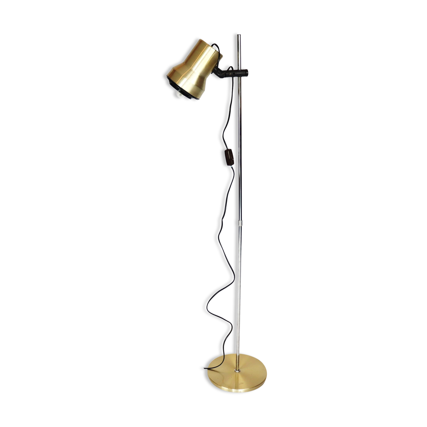 Golden floor lamp 70s