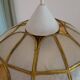 Lustre vintage en nacre et laiton