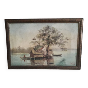 Tableau ancien à l'huile