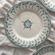 6 Gien ironstone dessert plates "Sagittaires"