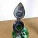 Antique Art Nouveau carafe - Bird jug enamelled glass