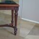 Coffee table - black marble top - Louis XIII style - H-shaped crossbar base