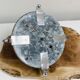 Pair of chrome-plated glass sconces