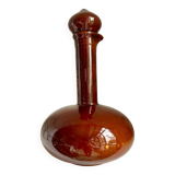 Carafe en céramique émaillée marron